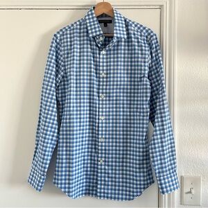 NWOT Banana Republic Blue and White Checkered Men's Shirt